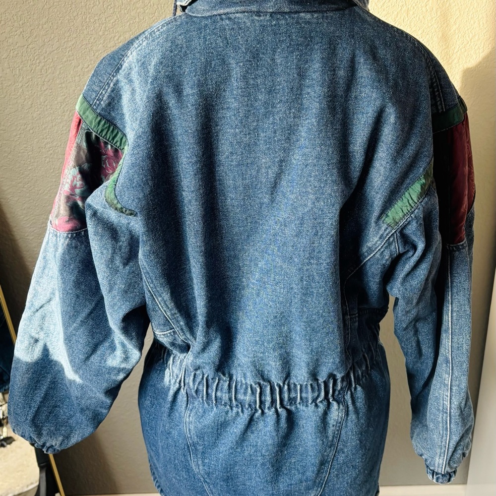 Vintage 1980s Patchwork Denim Jacket - image 3